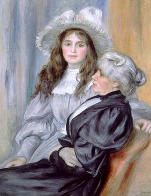 Portrait of Berthe Morisot and daughter Julie Manet,